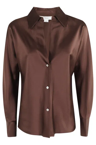 VINCE BIAS SHIRT WITH PADDED SHOULDER STRAPS