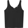 Vince Bias Stretch Silk Tank In Black