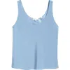 Vince Bias Stretch Silk Tank In Tidal