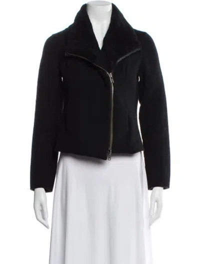 Pre-owned Vince Biker Jacket In Black