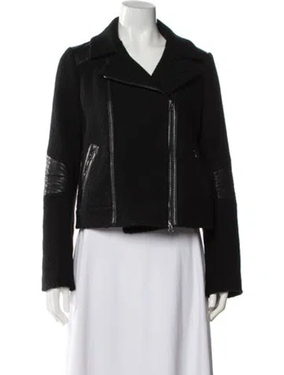 Pre-owned Vince Biker Jacket In Black