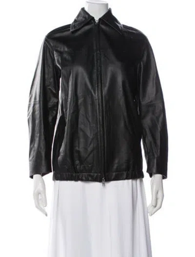 Pre-owned Vince Biker Jacket In Black