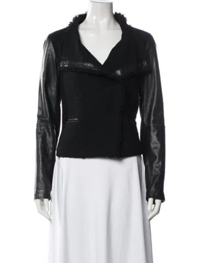 Pre-owned Vince Biker Jacket In Black