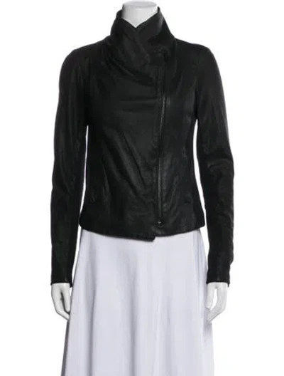 Pre-owned Vince Biker Jacket In Black