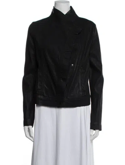 Pre-owned Vince Biker Jacket In Black