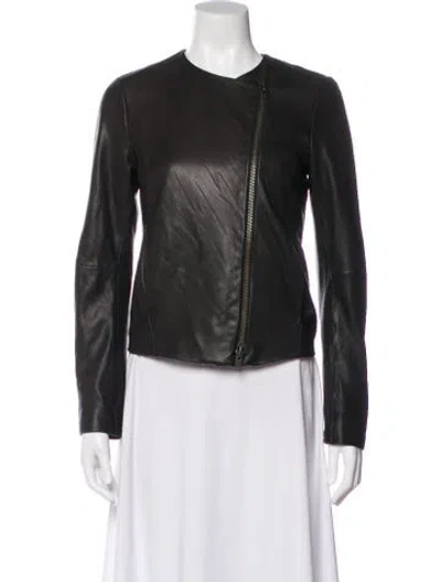 Pre-owned Vince Biker Jacket In Gray