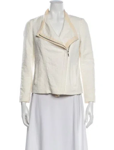 Pre-owned Vince Biker Jacket In Neutral