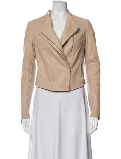 Pre-owned Vince Biker Jacket In Neutrals