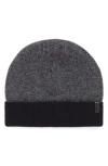 Vince Birdseye Cashmere Cuff Beanie In Navy