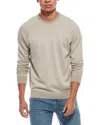Vince Birdseye Raglan Wool & Cashmere-blend Crewneck Sweater In Gray