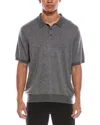 Vince Birdseye Wool & Cashmere-blend Polo Shirt In Gray