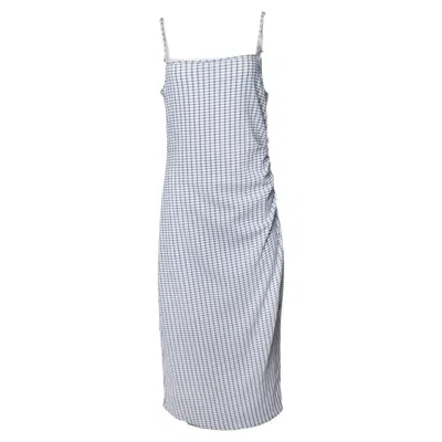 Pre-owned Vince , Black And White Striped Spaghetti Maxi Dress