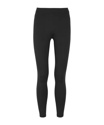 Vince Black Cropped Stretch-jersey Leggings