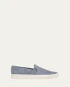 Vince Blair Slip-on Sneaker In Huntington Blue Suede