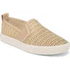 Vince Blair Raffia Slip-on Sneakers In Natural