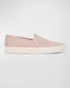 VINCE BLAIR SUEDE SLIP-ON trainers