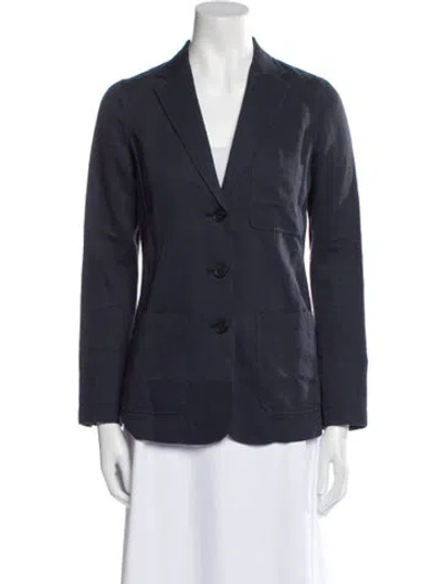 Pre-owned Vince Blazer In Blue