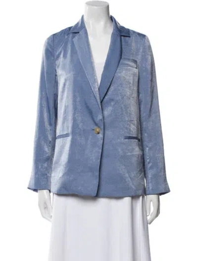 Pre-owned Vince Blazer In Blue