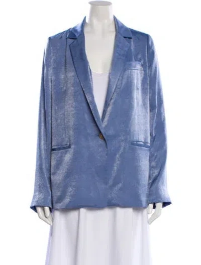 Pre-owned Vince Blazer In Blue