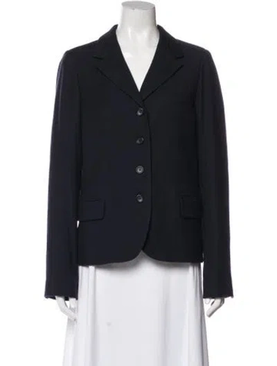 Pre-owned Vince Blazer In Blue