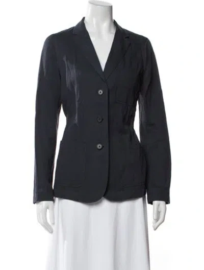 Pre-owned Vince Blazer In Blue