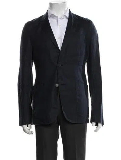 Pre-owned Vince Blazer In Blue