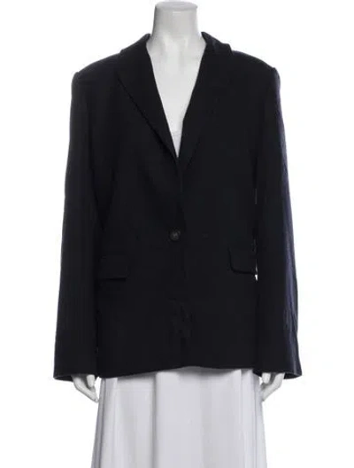 Pre-owned Vince Blazer In Blue