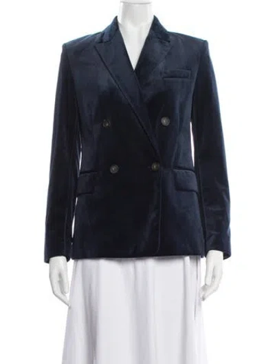 Pre-owned Vince Blazer In Blue