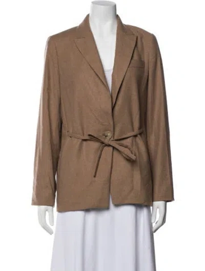 Pre-owned Vince Blazer In Brown