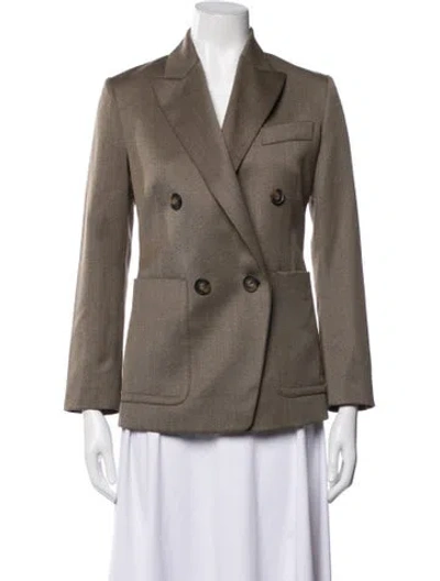 Pre-owned Vince Blazer In Brown