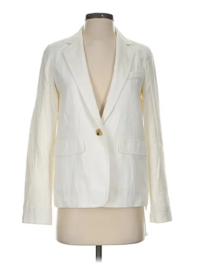 Pre-owned Vince Blazer Jacket In Ivory