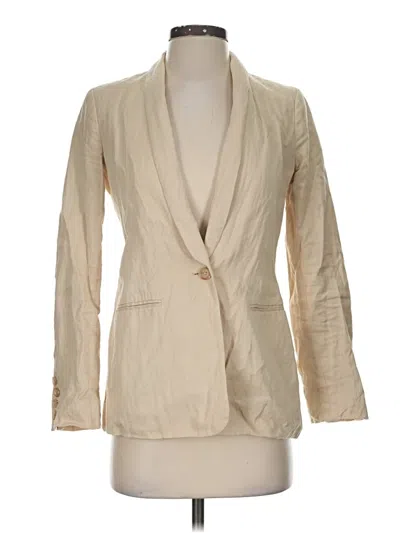 Pre-owned Vince Blazer Jacket In Ivory