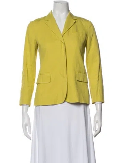 Pre-owned Vince Blazer In Yellow