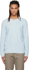 Vince Blue Crewneck T-shirt In Oxford Blue-429oxb