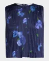 Vince Blurred Poppy Top
