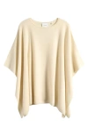 Vince Boat Neck Silk & Cashmere Poncho