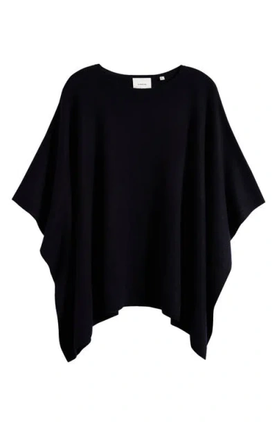 Vince Boat Neck Silk & Cashmere Poncho