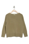 Vince Boat Neck Wool & Cashmere Pullover Sweater In Artichoke