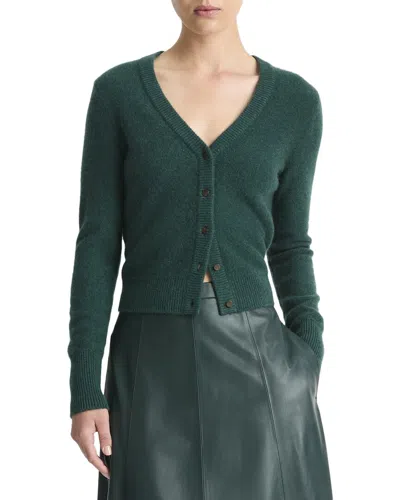 VINCE VINCE BOILED BUTTON CASHMERE CARDIGAN