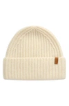Vince Boiled Cashmere Chunky Rib Beanie In Neutral