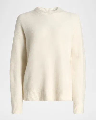 Vince Boiled Cashmere Crewneck Sweater In Neutral