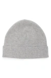 Vince Boiled Cashmere Cuff Beanie In Heather Grey