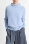 Vince Boiled Cashmere Turtleneck Pullover In Porcelain Blue