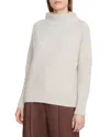 Vince Boiled Cashmere Funnel Neck Pullover Marble In Neutral