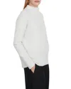 Vince Boiled Cashmere Funnel Neck Sweater In Heather Pale Iris