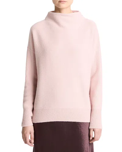 VINCE BOILED CASHMERE FUNNEL NECK SWEATER