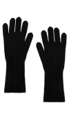Vince Boiled Cashmere Knit Glove In Black