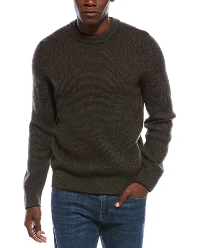 VINCE VINCE BOILED CASHMERE THERMAL CREWNECK SWEATER