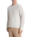 Vince Boiled Cashmere Crewneck Sweater In H White Combo