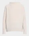 Vince Boiled Cashmere Turtleneck Pullover In Neutral